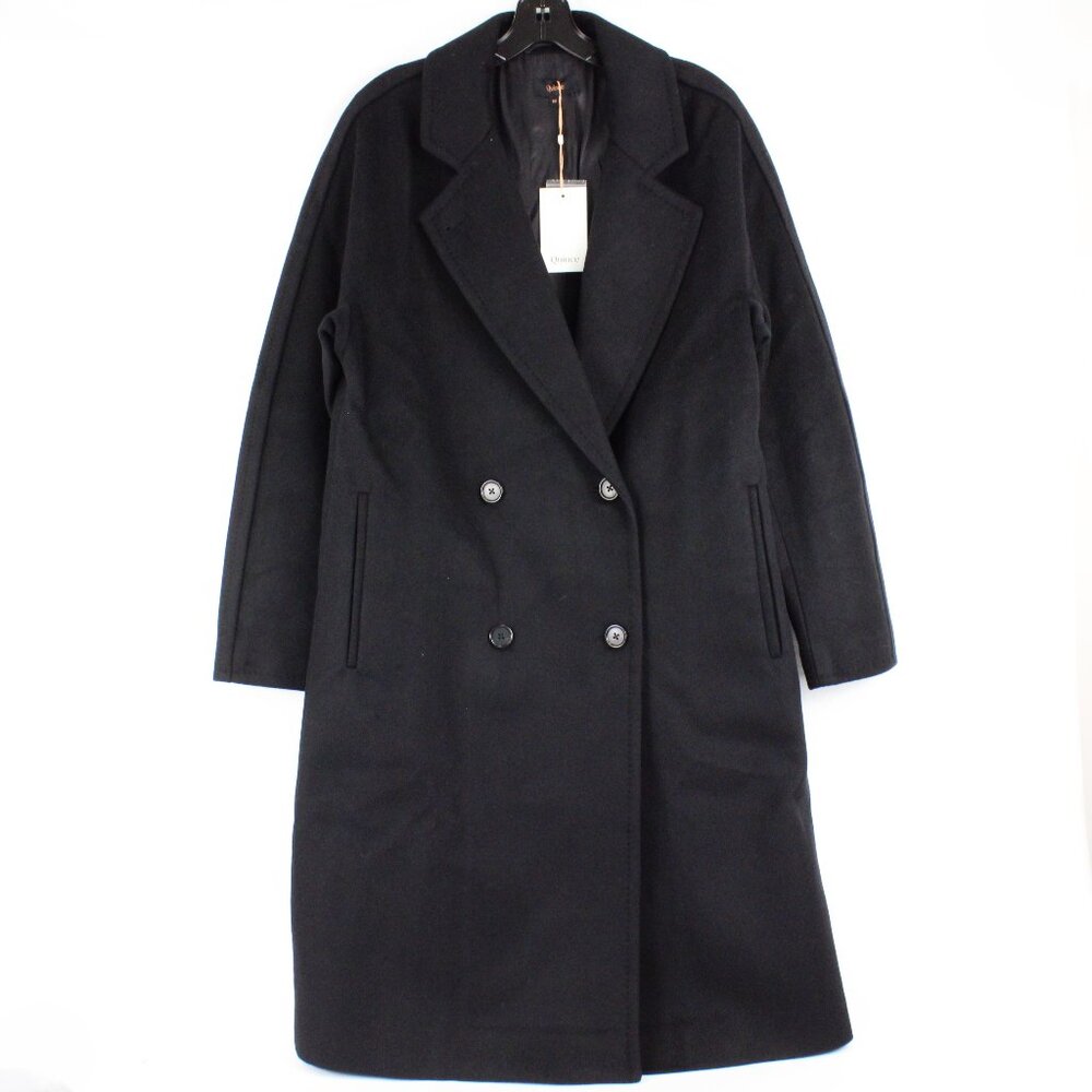 Quince Italian Wool Double-Breasted Slouch Coat